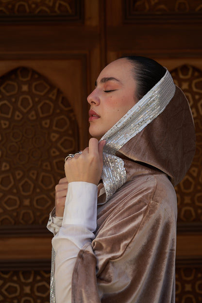 Champagne Velvet Kaftan