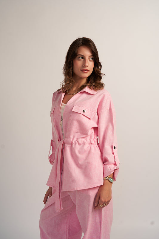 Blush Linen Shirt ONLY