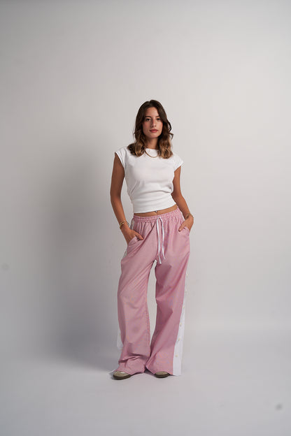 StripeLine Red Pants