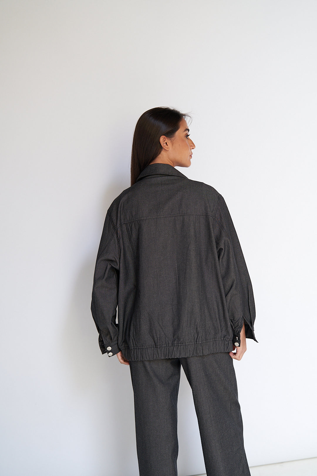 Black Studs Denim Set