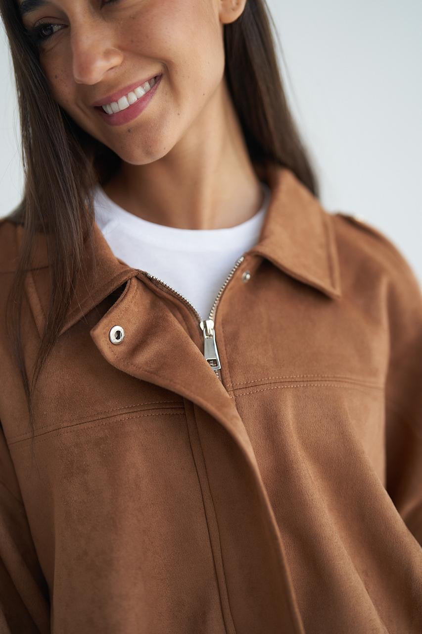 Camel Suede Jacket