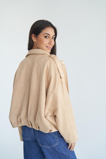 Latte Suede Jacket