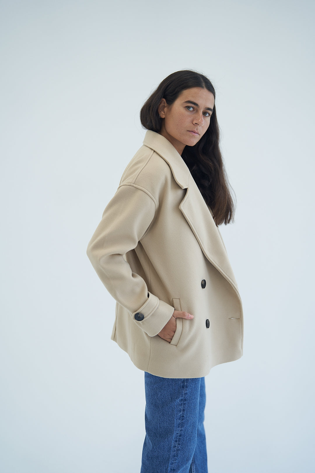 Beige Wool Jacket
