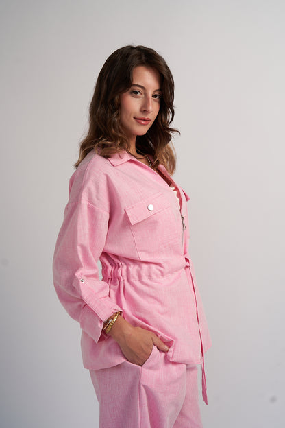 Blush Linen Shirt ONLY