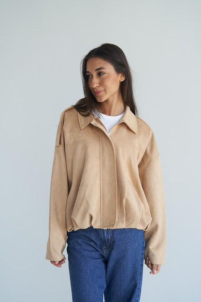 Latte Suede Jacket