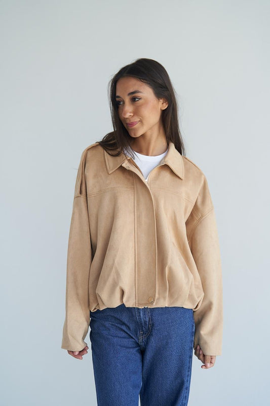 Latte Suede Jacket