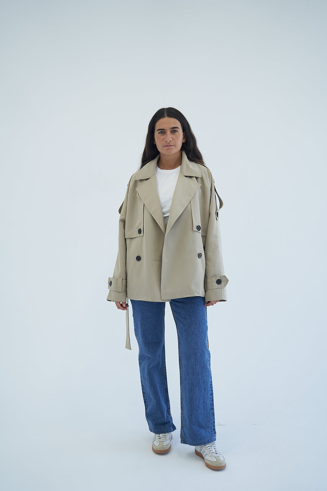 Latte Trench Jacket