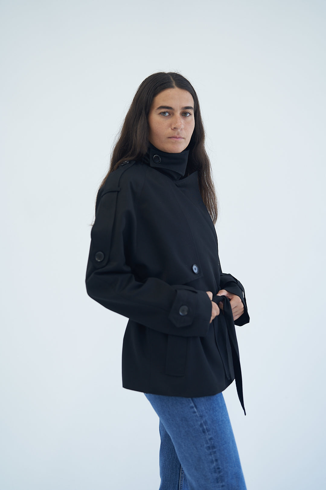 Noir Trench Jacket