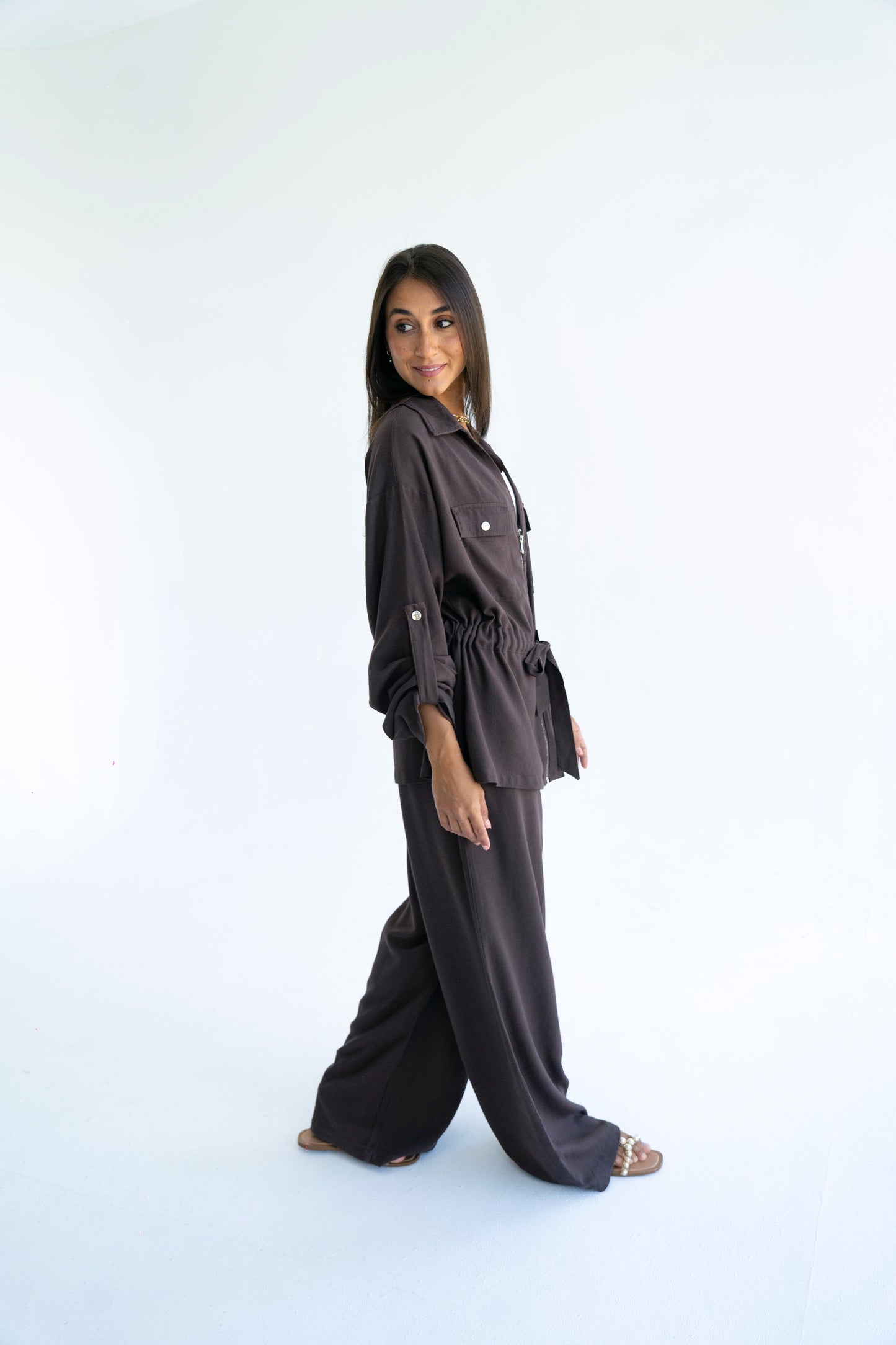 Mocha Linen Set