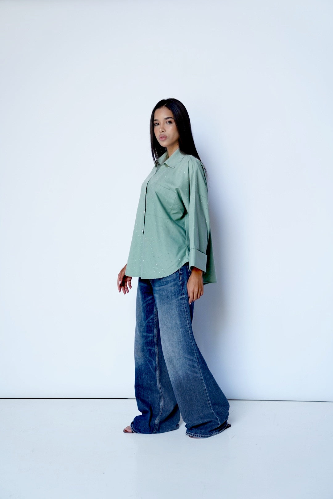 Olive Studs Shirt