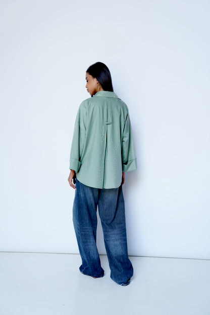 Olive Studs Shirt