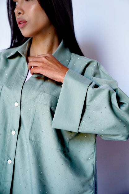 Olive Studs Shirt