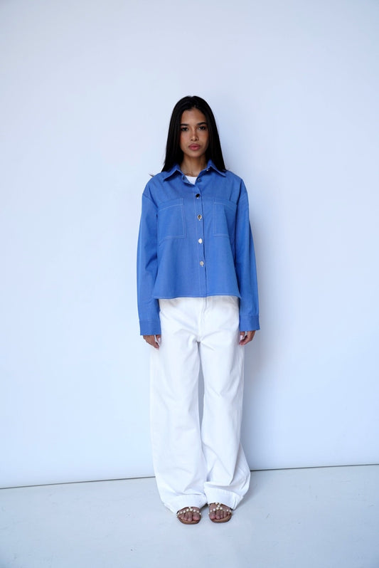 Sky-Blue Denim shirt