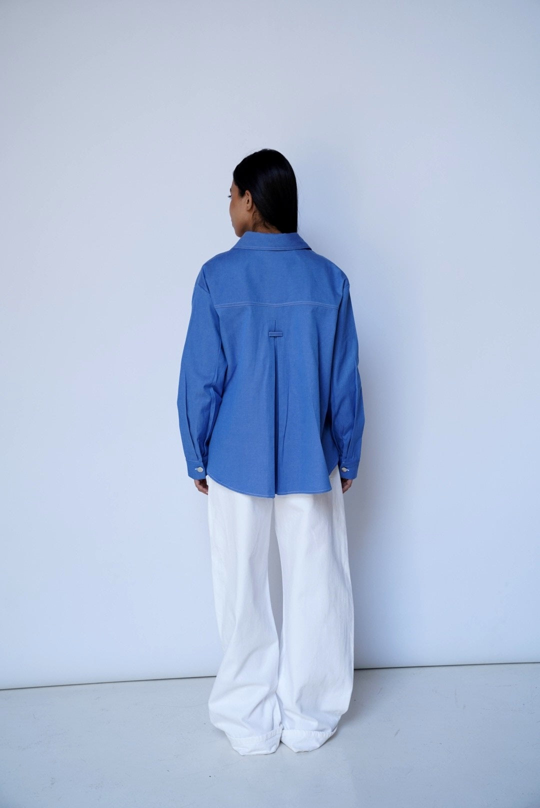 Sky-Blue Denim shirt