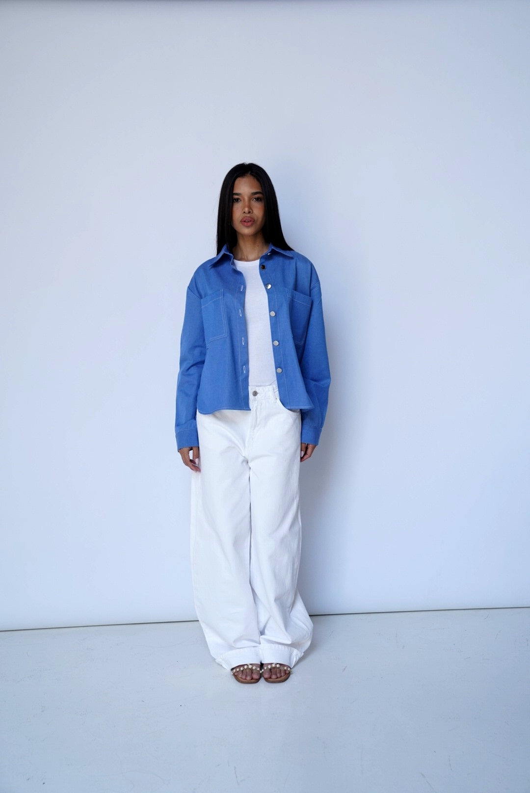 Sky-Blue Denim shirt