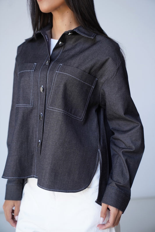 Black Denim Shirt