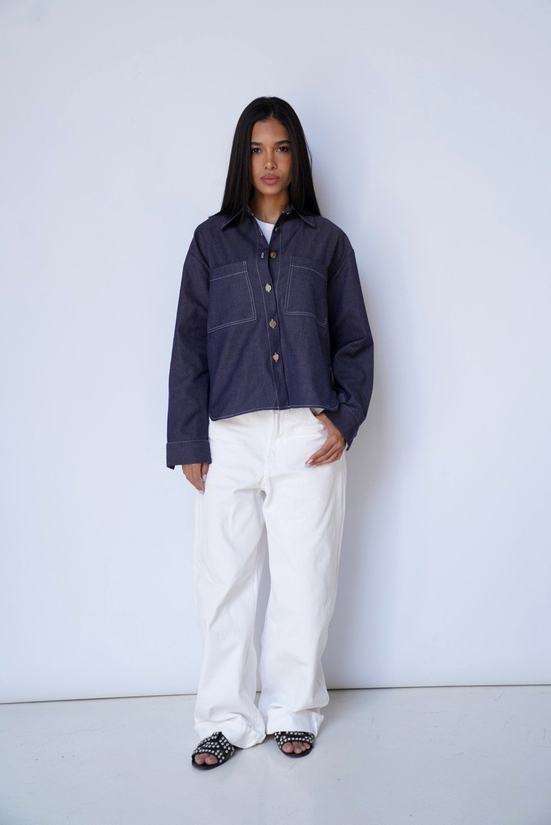 Deep Blue Denim Shirt