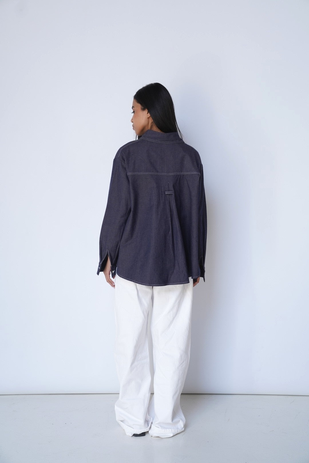 Deep Blue Denim Shirt