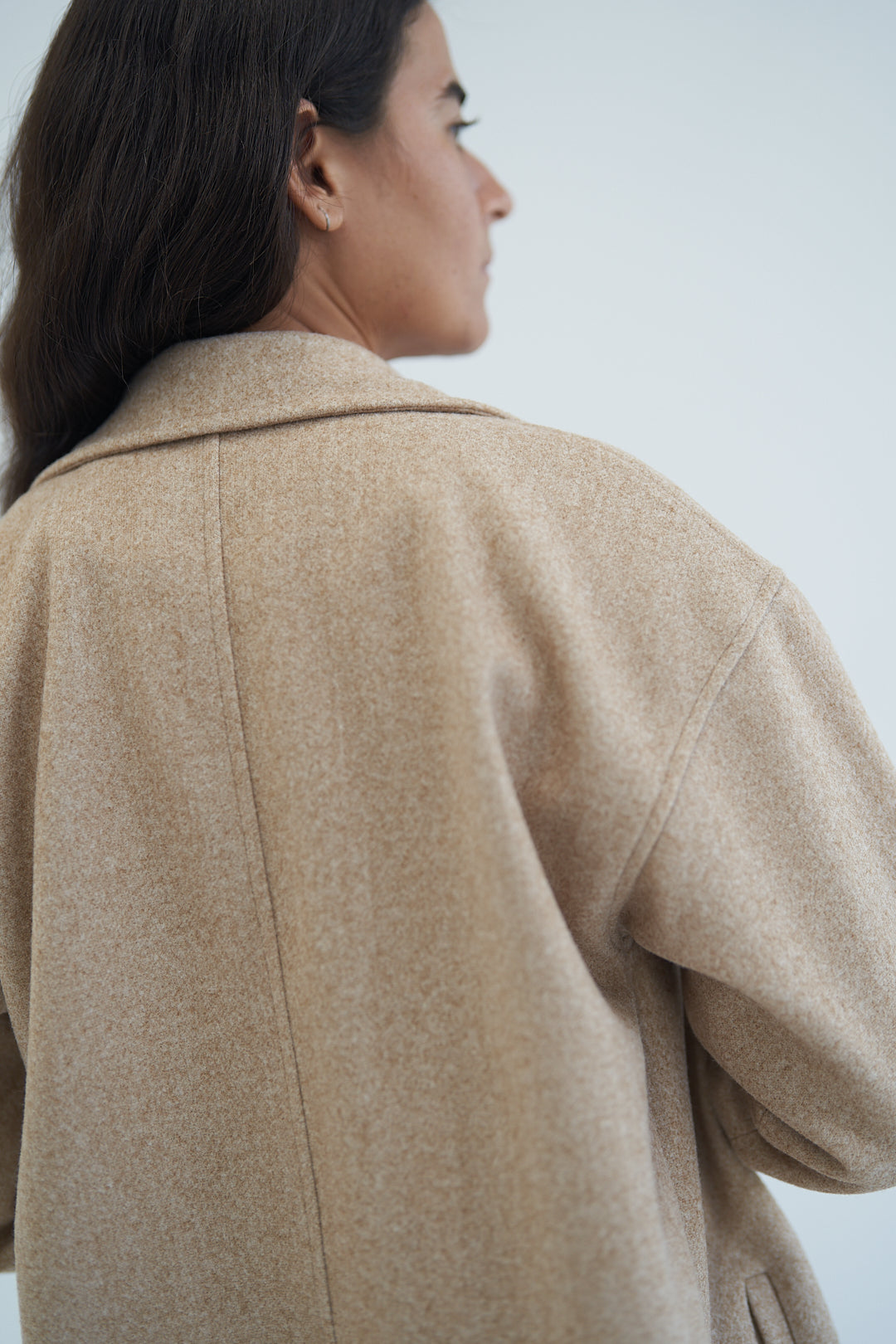 Golden Beige Wool Jacket