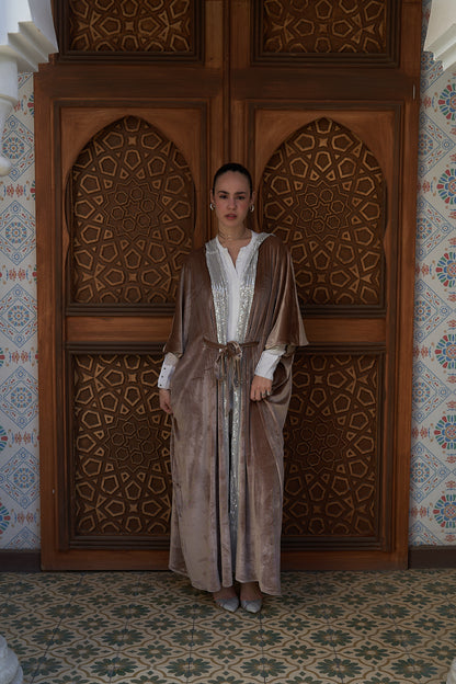 Champagne Velvet Kaftan