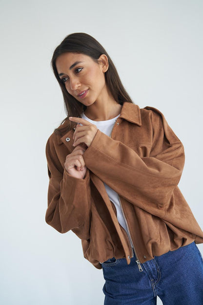 Camel Suede Jacket