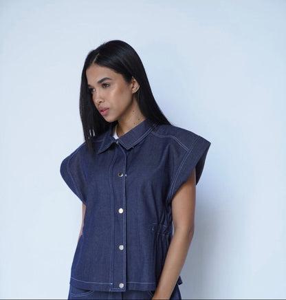 Blue Denim Vest Only