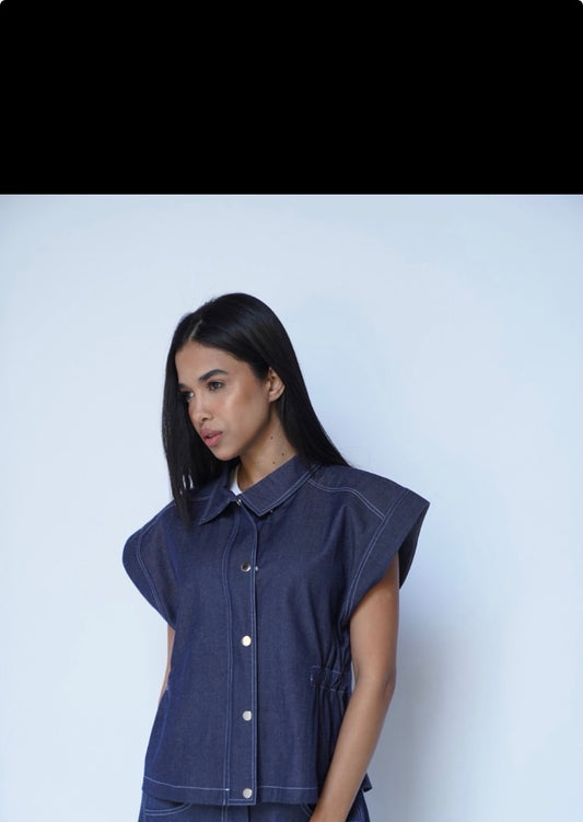 Blue Denim Vest Only